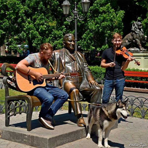 Уличные музыканты в Одессе